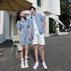 Couple Matching Mini A-line Dress / Shirt / Shorts / Set
