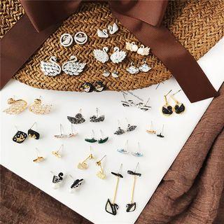 Rhinestone Swan Earring (various Designs)