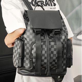 Checkered Flap Backpack Black - One Size