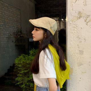 Cotton Linen Flat Cap