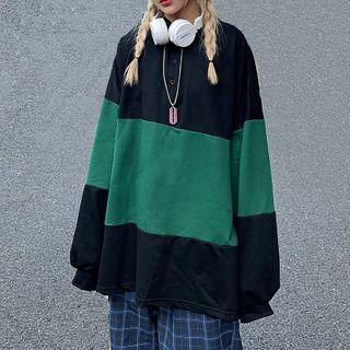 Half-button Panel Long-sleeve Top