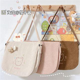 Set: Canvas Crossbody Bag + Accessory