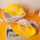 Printed Reversible Bucket Hat Yellow & White - Xl