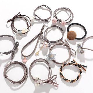 Set Of 9 / 12: Hair Tie (various Designs)