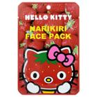 Sanrio - Narikiri Face Pack Facial Beauty Mask (hello Kitty) (strawberry) 1 Pc