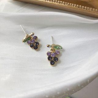 Rhinestone Grapes Dangle Earring