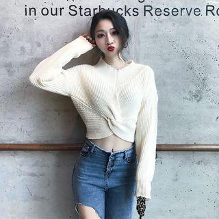 Twist Crop Sweater