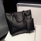 Woven Tote With Coin Purse