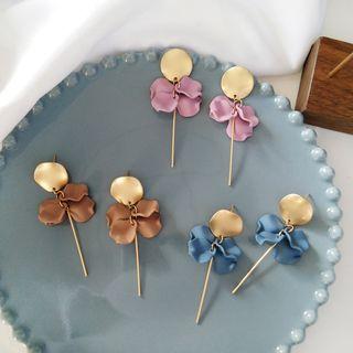 Petal Alloy Disc & Bar Dangle Earring