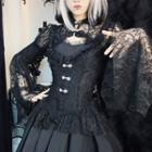 Bell Sleeve Lace Corset Top