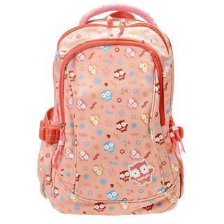 Owl Print Canvas Backpack