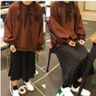 Long-sleeve Dotted Midi Dress / Sweatshirt