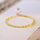 Faux Gemstone Bracelet Yellow - One Size