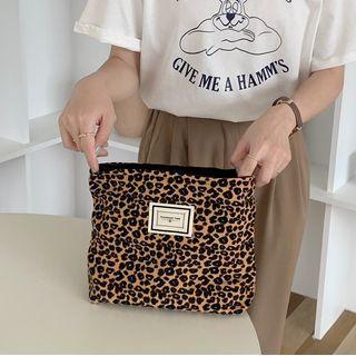 Leopard Print Make Up Pouch