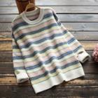 Striped Nordic Print Sweater