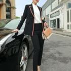 Set: Double Breasted Blazer / Cropped Dress Pants