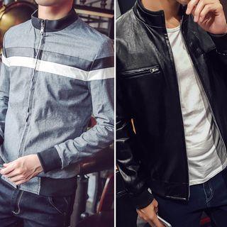 Reversible Faux Leather Jacket