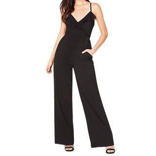 Spaghetti Strap Ruffled Jumpsuit
