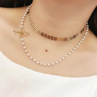 Star / Faux Pearl / Bead Choker (various Designs)