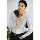 Pocket-front Checked Shirt