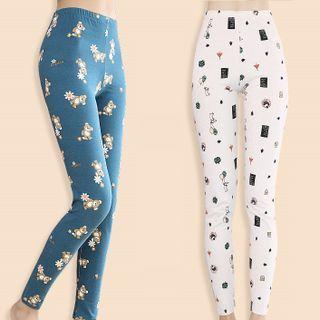 Set Of 2: Thermal Leggings (various Designs)