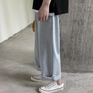 Wide-leg Straight Fit Jeans