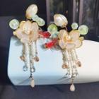 Floral Headpiece 1 Pair - I34 - Yellow - One Size