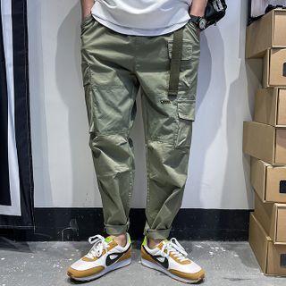 Plain Tapered Cargo Pants