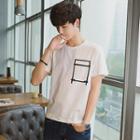 Short-sleeve Rectangle Print T-shirt