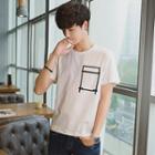 Short-sleeve Rectangle Print T-shirt