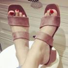 Velvet Slide Sandals