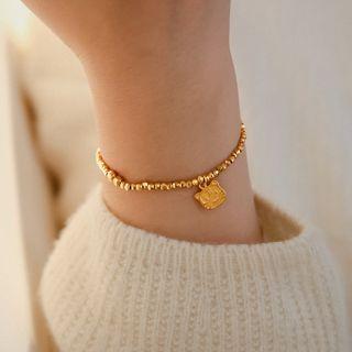 Tiger Alloy Bracelet Gold - One Size