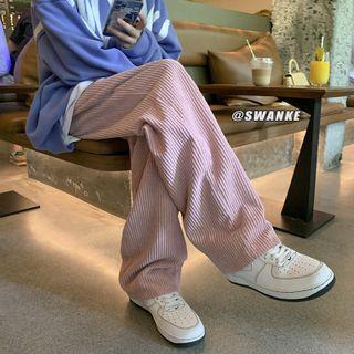 Corduroy Wide-leg Sweatpants
