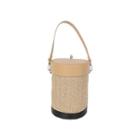 Straw Cylinder Bucket Bag
