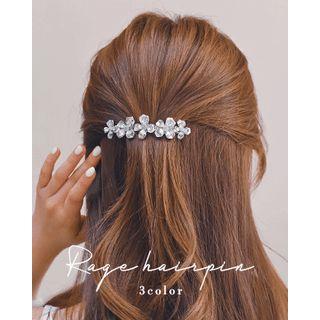 Flower-motif Hair Barrette