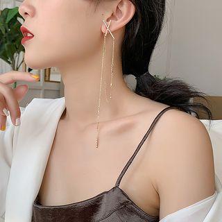 Cross Fringed Earring