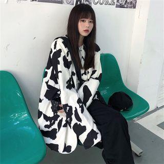 Cow Print Blazer As Shown In Figure - One Size