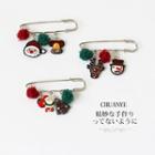 Christmas Safety Pin Brooch