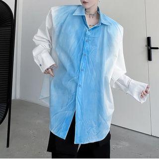 Long-sleeve Paint-splattered Shirt