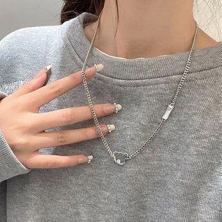 Bear Necklace 1 Pc - Necklace - Silver - One Size