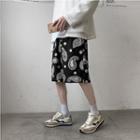 Paisley Print Straight Leg Shorts