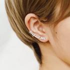Letter Non-matching Earring