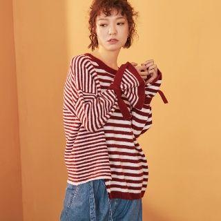 Asymmetric Stripe Sweater