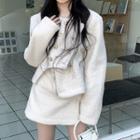 Asymmetrical Double-breasted Blazer / A-line Skirt