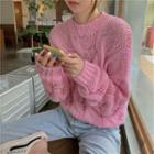 Chunky Knit Sweater Pink - One Size