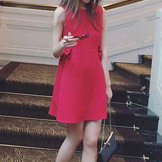 Bow Accent Tank Dress