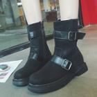 Low Heel Mid-calf Loafers