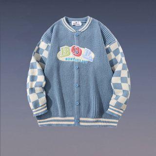 Checker Panel Cardigan