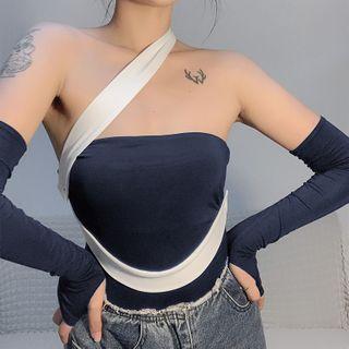 Two-tone Halter Top