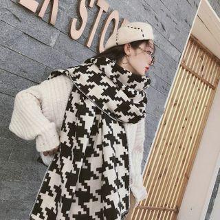 Houndstooth Scarf Houndstooth - Black & White - One Size